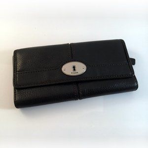 FOSSIL Black Leather Wallet